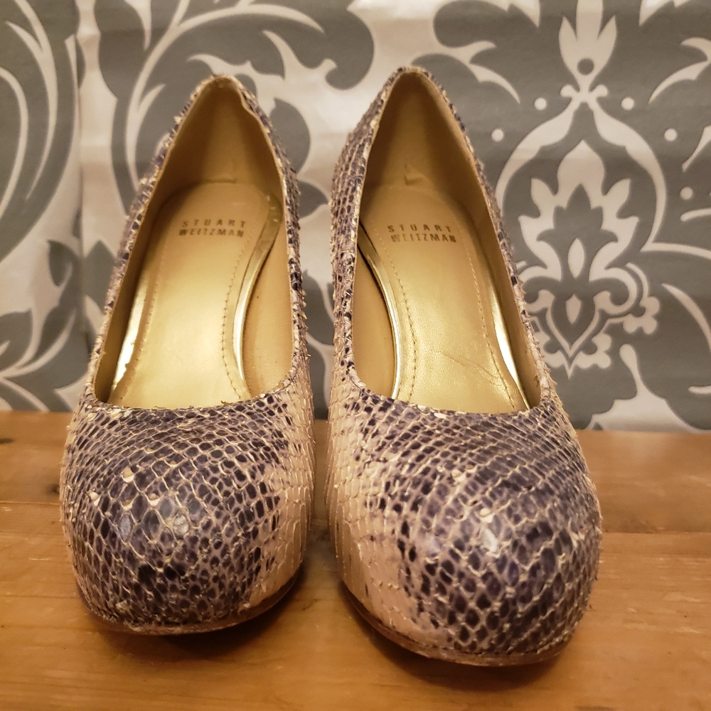 Stuart Weitzman python heels size 5 - Picture 4 of 9